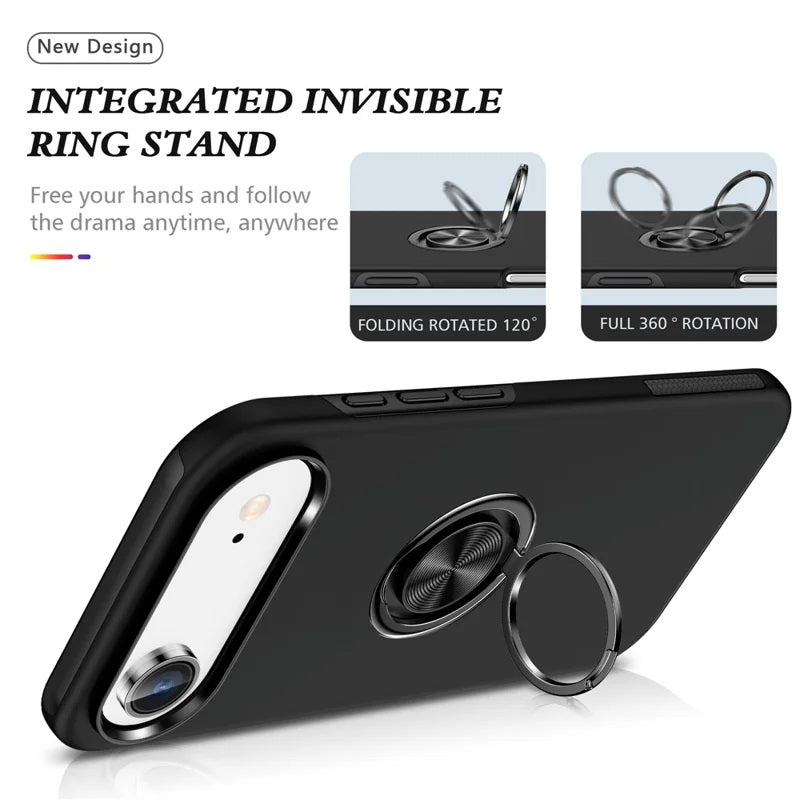 Hybrid Magnetic Invisible Ring Case for iPhone 17 Air Hybrid Magnetic Invisible Ring Case for iPhone 17 Air